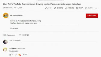 ouTube Comments Won't Load