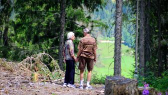 old couple outdoor