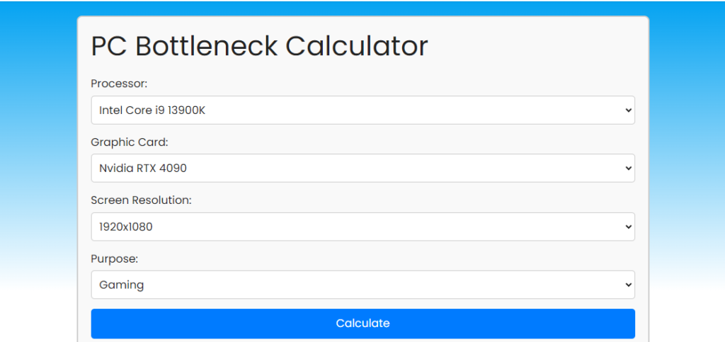 Bottleneck Calculator